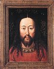 Jan Van Eyck Canvas Paintings - Portrait of Christ